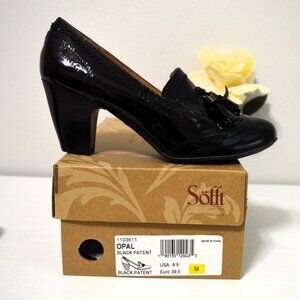 Sofft Opal Black Patent Oxford Pumps